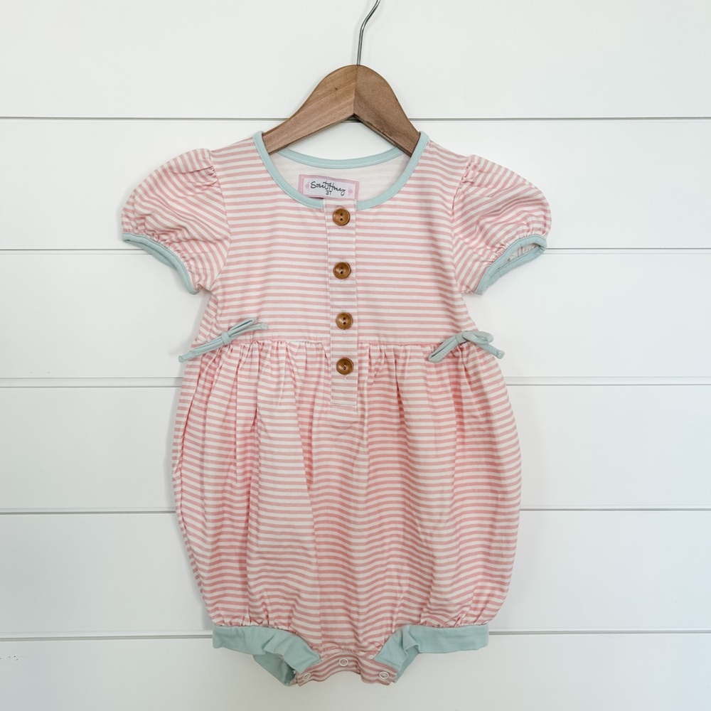 Sweet honey pink bubble romper